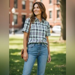 Pendleton 100% Cotton Short Sleeve Button Up Shirt